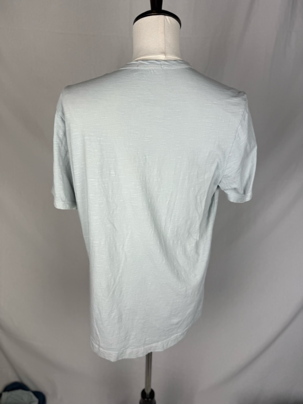 BUCK MASON PIMA CLASSIC TEE, MEN’S LARGE/TALL,LIGHT BLUE - Picture 5 of 7